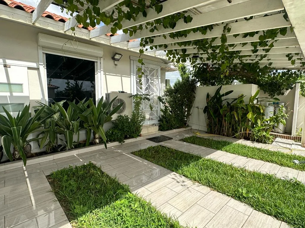 Parking Space and Entrance covered with Grapevines1